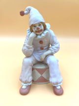 Sad Clown Music Box ~ Enesco Ceramic ~ 1983 ~ Plays &quot;Send in the Clowns&quot; - £20.77 GBP