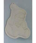 Pfaltzgraff Stoneware Brown Bag Cookie Mold Baking Stamp Christmas Teddy Bear  - $263.12 MXN