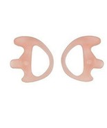 2 Right Medium Police Ear Mold Piece Covert Radio Flesh Flexible Rubber Gel - $10.81 CAD