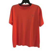 HEAD Men&#39;s L Large Jersey Athletic Tee Shirt Crew Neck Short Sleeve Orange  - £10.38 GBP
