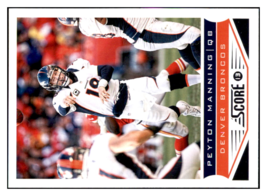 2013 Score Peyton Manning    Denver Broncos #61 Football card   CBT1A - £2.16 GBP