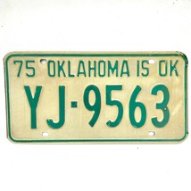 1975 United States Oklahoma Oklahoma County Passenger License Plate YJ-9563 - £14.72 GBP