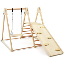 5-in-1 Indoor Jungle Gym Foldable Climber Playset with Fun Slide and Adj... - €182,16 EUR