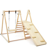 5-in-1 Indoor Jungle Gym Foldable Climber Playset with Fun Slide and Adj... - $3,952.21 MXN