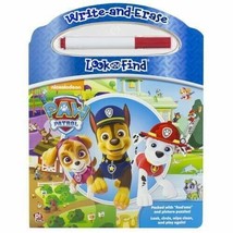 Nickelodeon Paw Patrol Write and Erase Look and Find Wipe Clean Board Book - £4.48 GBP