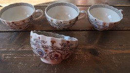 Antique COPELAND SPODE Floral TEA CUPS - $77.61