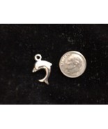 Dolphin antique silver Charm Pendant or Necklace Charm - $11.40