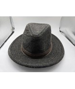 DORFMAN Pacific Men’s Fedora Hat Medium DPC 1921 Wool Blend Gray CBMW296... - £7.79 GBP