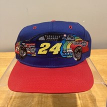 VTG Jeff Gordon #24 Rainbow Warrior Car Snapback Cap Dupont Refinish Rac... - $29.69