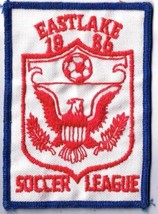 Vintage Sports Patch Eastlake Soccer League 1986 3&quot; x 4.5&quot; - £6.22 GBP