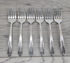 Oneida Prestige Silverplate Longchamps-Chaumont - Salad Fork - 6 pc - £15.17 GBP