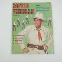 1950 Movie Thrills Mag Johnny Mack Brown Monte Hale John Wayne Hopalong Cassidy - £19.92 GBP