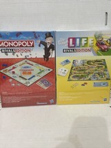 Monopoly + Life Rivals Edition 2 Player Game Brand NEW SEALED Lot Of 2 - $23.38