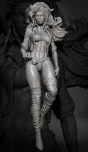 1/24 75mm Resin Model Kit Beautiful Girl Fighter Unpainted - £15.60 GBP