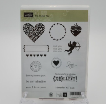 Stampin&#39; Up! P.S. I Love You Rubber Stamp Set 125462 - Complete Set of 15 - £11.42 GBP
