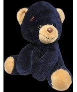 Vintage Animal Fair Black Teddy Bear Plush Stuffed Animal Tan Face Ears ... - $744.13 MXN