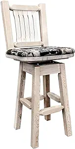 Montana Woodworks Homestead Collection Counter Height Barstool with Back... - $578.99