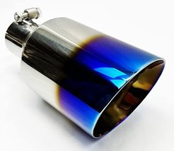 Exhaust Tip 5.00" OD X 10.00" Long 2.50" Bolt On Inlet WDW50010-BOSS-250-BF Doub - £66.47 GBP