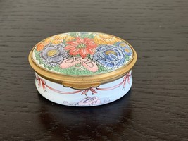 Staffordshire Enamels Waltz of the Flowers Musical Decor Trinket Box - £161.56 GBP