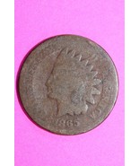 1865 Indian Head Cent Penny Scarce Early Type Coin Exact Coin Pictured 133 - $9.99