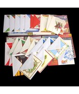 Huge Lot of 114 Christmas Greeting  Cards Mix Lot Some Duplicated with E... - £22.02 GBP