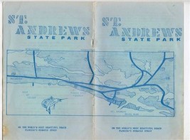 St Andrews State Park Booklet Florida&#39;s Miracle Strip 1960&#39;s - £37.54 GBP
