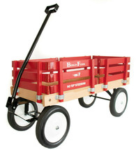 BERLIN FLYER CLASSIC RED Wooden No Tip WAGON -  MADE in the USA - $289.97