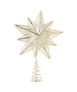 LED Capiz Star Christmas Tree Topper, Gold,  - $38.02