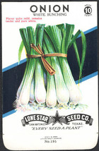 White Bunching Onions Lone Star 10¢ Seed Pack - £4.71 GBP