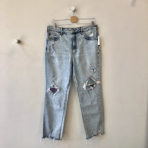 32 - Pilcro Anthropologie NEW $160 Distressed Vintage Straight Leg Jeans 0131AW - £68.15 GBP