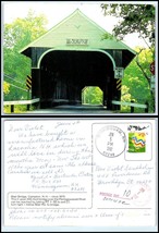 NEW HAMPSHIRE Jumbo / Giant Size Postcard - Campton, Blair Covered Bridge  - £3.85 GBP