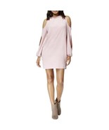 Kensie Faux Suede Cold Shoulder Shift Cocktail Party Dress, Cameo Pink, ... - £19.98 GBP