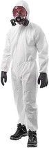 Anti-Static Fabric Coveralls 5ct White Polypropylene XX-Large Attached H... - $39.18