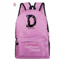 The V-Vampires Diaries Backpack Boy Girl School Bags Teens Backpack Women Men Tr - £56.54 GBP