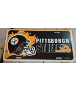Vtg 90s NFL Pittsburgh Steelers Plastic LICENSE PLATE CAR TAG Rico Indus... - £10.26 GBP