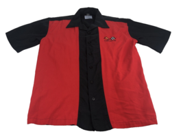 David Carey Originals Corvette Men&#39;s Shirt Red &amp; Black Short Sleeve Butt... - $23.75