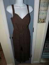 NWOT ($148) White House Black Market Brown Sleeveless Dress Size 4 Women&#39;s - £34.23 GBP
