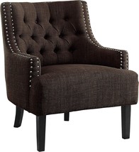 Lexicon Luster Accent Chair, Chocolate - £258.89 GBP