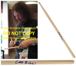 Les Binks Judas Priest drummer signed Drumstick COA exact proof Rare autograph - £182.00 GBP