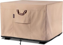 QH.HOME Fire Pit Cover Square - 32&quot; L x W x 24&quot; H, Wheat - $32.44