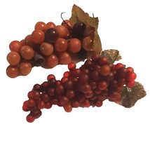 Vintage Rubber Faux Artificial Grapes Set of 2 - £11.95 GBP