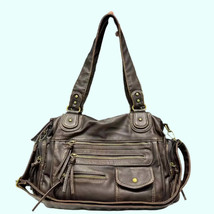Leather Single Shoulder Crossbody Handbag - Paris Luxury - $54.02+