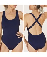 NWT ANDIE The Tulum One Piece Swimsuit Navy Size Medium - $108.32 CAD