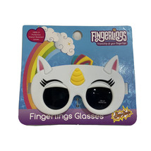 New Girls Fingerlings White Unicorn Lil&#39; Characters Sunglasses Sun-Staches - £5.71 GBP