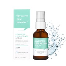 Cosmedica Skincare&#39;s Advanced 2.5% Retinol Serum w/Green Tea, Hyaluronic... - $15.72