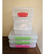 5 Piece Sistema Food Storage Containers ORGANIZATION 2 Sizes Bento Lunch... - $12.19