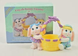 Crayola Bunny and Candy Cotton Tail Figurine 4 in Easter Basket Decoration 1991 - £8.82 GBP