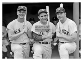 Mickey Mantle, Yogi Berra, And Roger Marris New York Yankees 5X7 Photo - £6.72 GBP