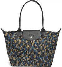 Longchamp Le Pliage Medium Panther Print Nylon Tote Shoulder Bag ~NEW~ Nordic - £135.95 GBP