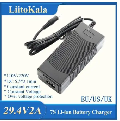 NEW High quality 29.4V 2A 7S electric bike lithium battery charger for 2... - £115.78 GBP